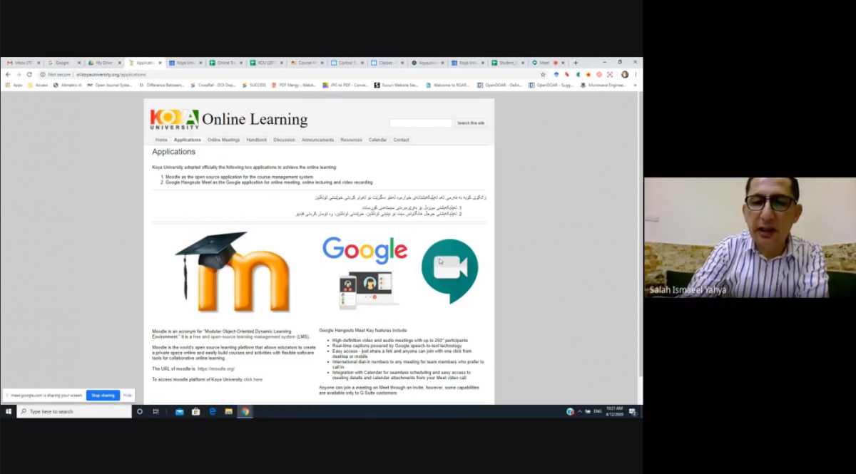 Salah I. Yahya; Online Learning Training Course