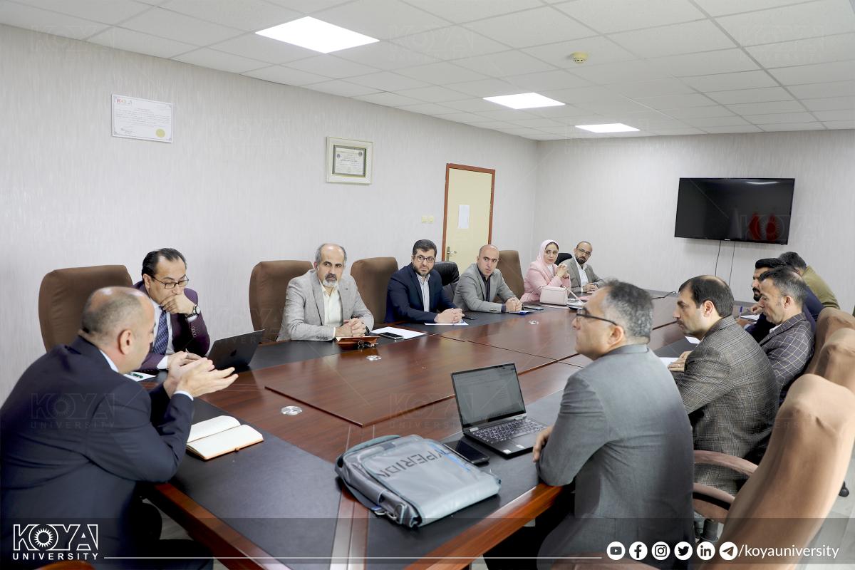 بەڕێز سەرۆکی زانکۆ لەگەڵ دەستەی نوێی سەرنووسەرانی گۆڤاری زانکۆی کۆیە بۆ زانستە مرۆڤایەتی و کۆمەڵایەتییەکان کۆبوویەوە