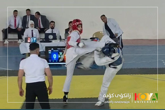 Koya University Student Wins First Place in Iraq Taekwondo Championship