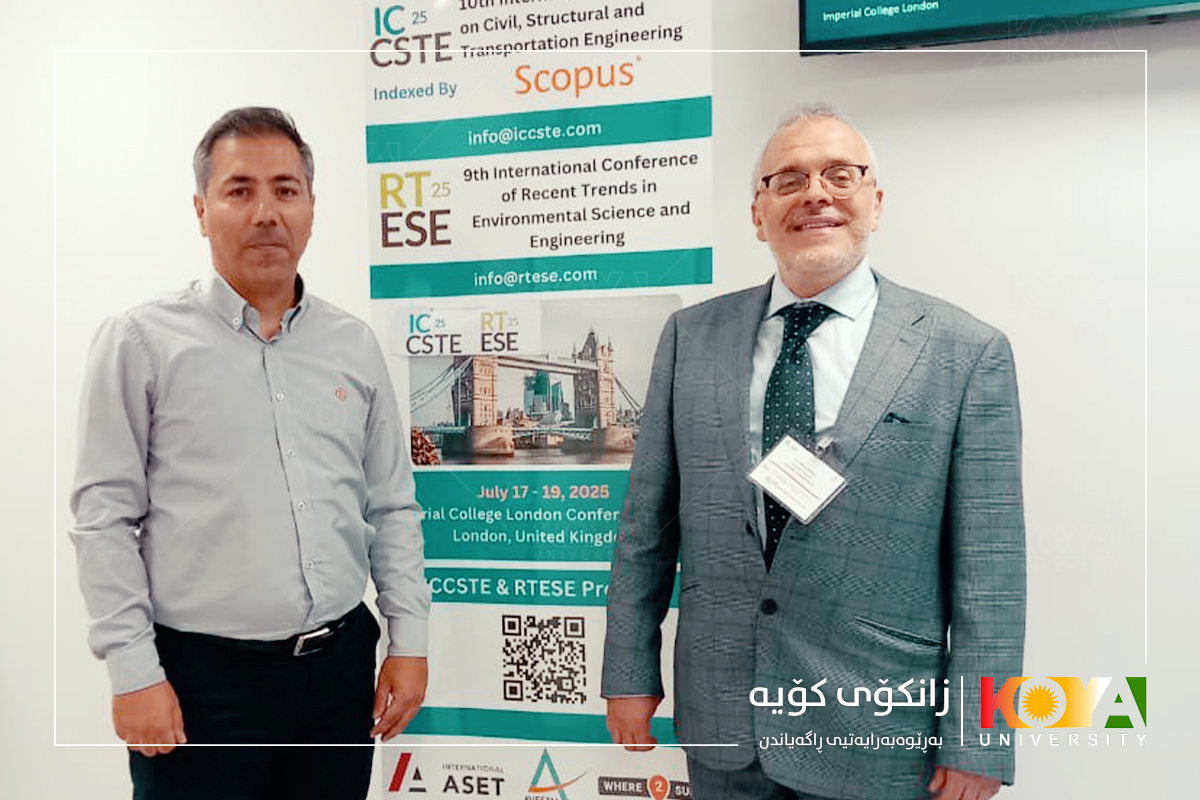 A Lecturer from Koya University Faculty of Engineering Participates in International Conference