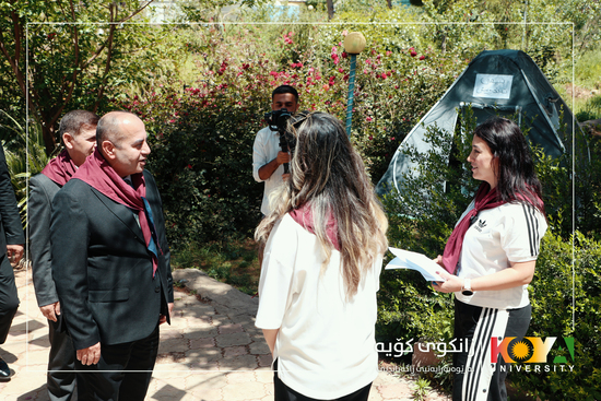 Koya University President Visits Scouting Camp for Faculty of Physical Education Students