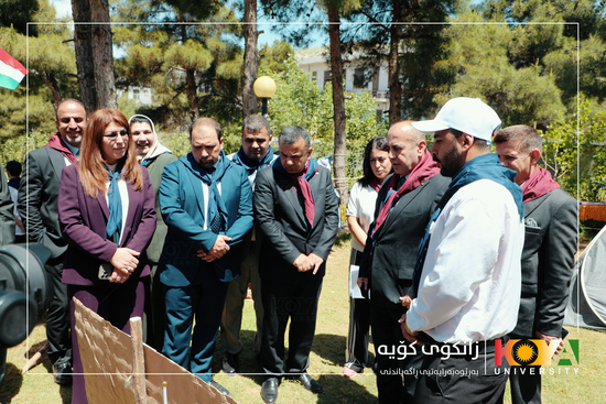 Koya University President Visits Scouting Camp for Faculty of Physical Education Students