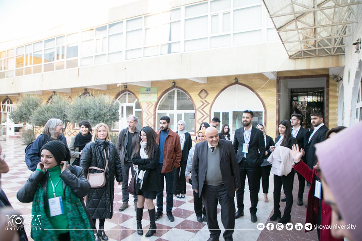 میوانەکانی کۆنفرانسی نێودەوڵەتیی (کەلەپوور لە مەترسیدایە) سەردانی شوێنەوارە دێرینەکانی شاری کۆیەیان کرد