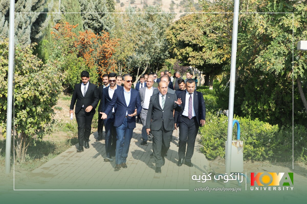 The Minister of Higher Education and Scientific Research, Dr. Aram Mohammed Qadir, Visits Koya University
