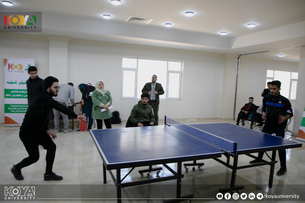 یاریی کۆتایی خولی تێنسی سەرمێزی زانکۆی کۆیە بەڕێوەچوو