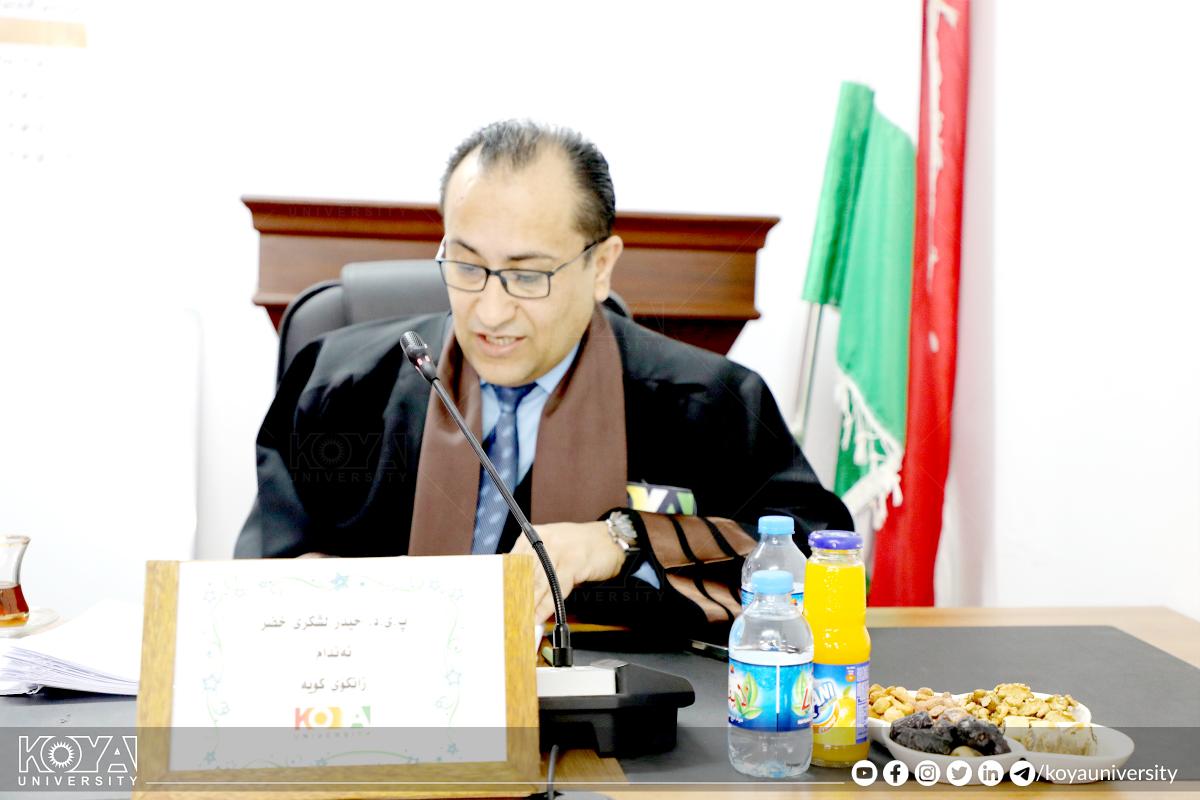 لە فاکەڵتیی پەروەردە ماستەرنامەیەک دەربارەی خیلافەی عەباسی تاوتوێ کرا