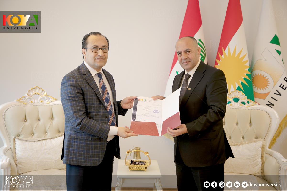 بەڕێز سەرۆکی زانکۆ سوپاس و پێزانینی بەخشییە دەستەی پێشووی نووسەرانی گۆڤاری زانکۆی کۆیە بۆ زانستە مرۆڤایەتی و کۆمەڵایەتییەکان