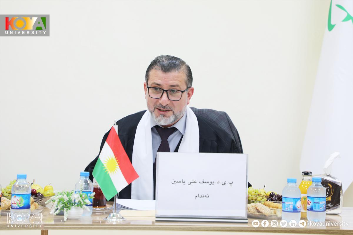 لە بەشی کلینیکاڵ سایکۆلۆژی ماستەرنامەی خوێندکار "هۆزان صالح حسین" تاوتوێ کرا