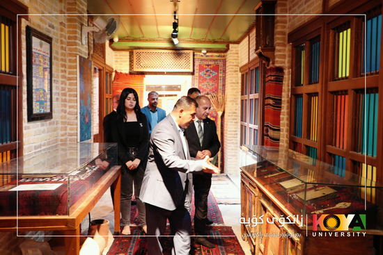 Koya University President Visits "Kurdish Heritage Revival" Organization in Sulaymaniyah
