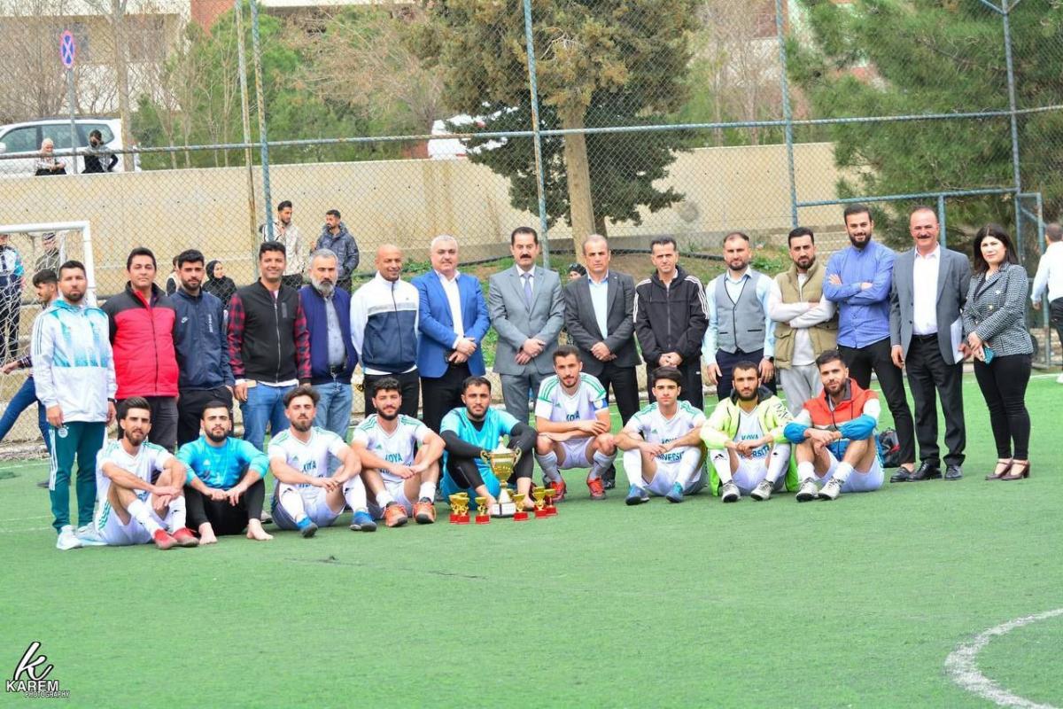 هەڵبژاردەی تۆپی پێی زانکۆی کۆیە پلەی دووەمی لەسەر ئاستی زانکۆکانی کوردستانی بەدەستهێنا