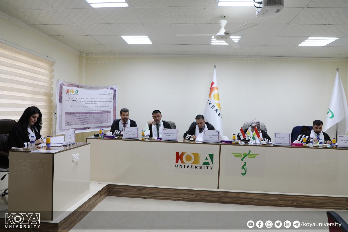 لە بەشی بایۆلۆجی گفتوگۆی ماستەرنامەی خوێندکار سارا شێرزاد عەلی بەڕێوەچوو