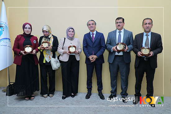 Five Koya University Faculty Members Receive the "Scientific Innovation" Award at the Kurdistan Region Level