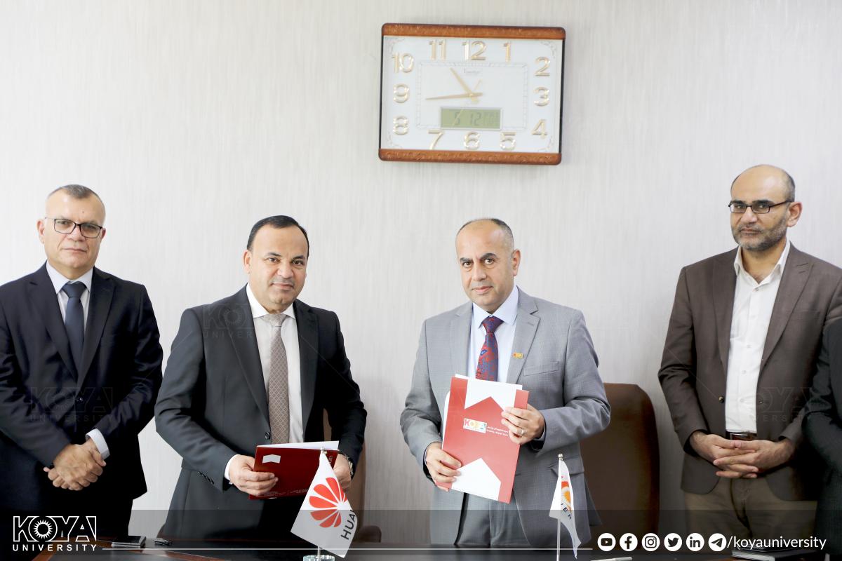 زانکۆی کۆیە یادداشتنامەیەکی لێکتێگەیشتنی لەگەڵ کۆمپانیای هواوی واژوو کرد