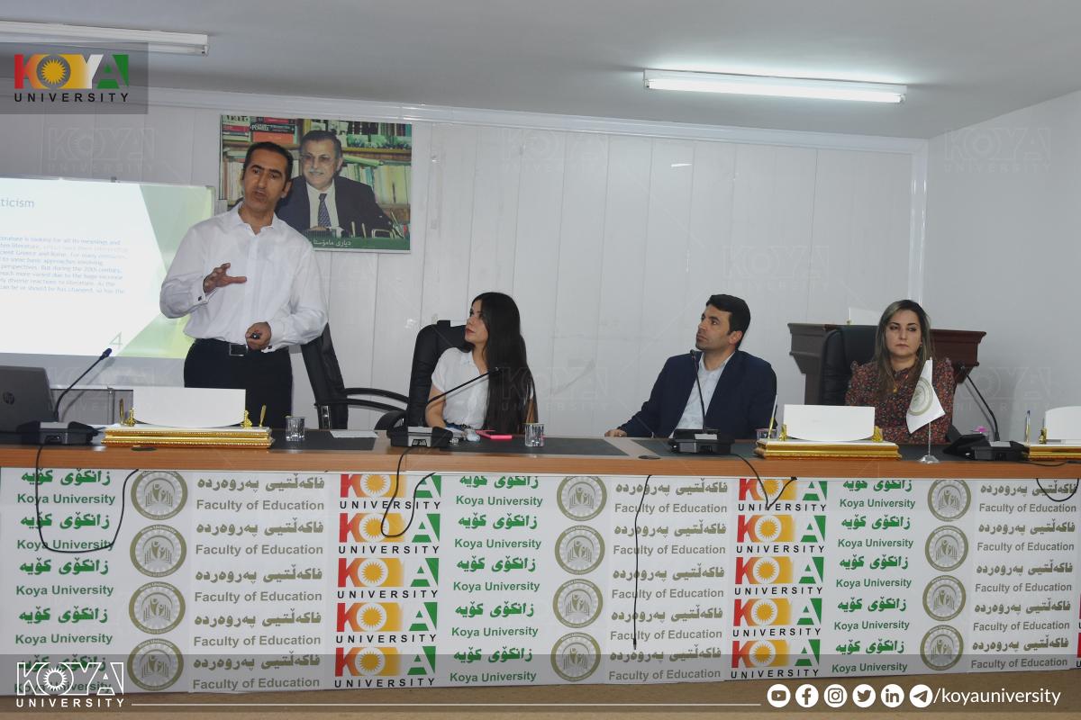 بەشی زمانی ئینگلیزی لە فاکەڵتیی پەروەردەی زانکۆی کۆیە وۆرکشۆپێکی بەڕێوەبرد
