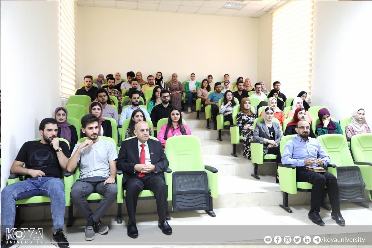 حضر رئيس الجامعة محاضرة مشتركة بين جامعة كويە وجامعة سوكميونغ الکوریة
