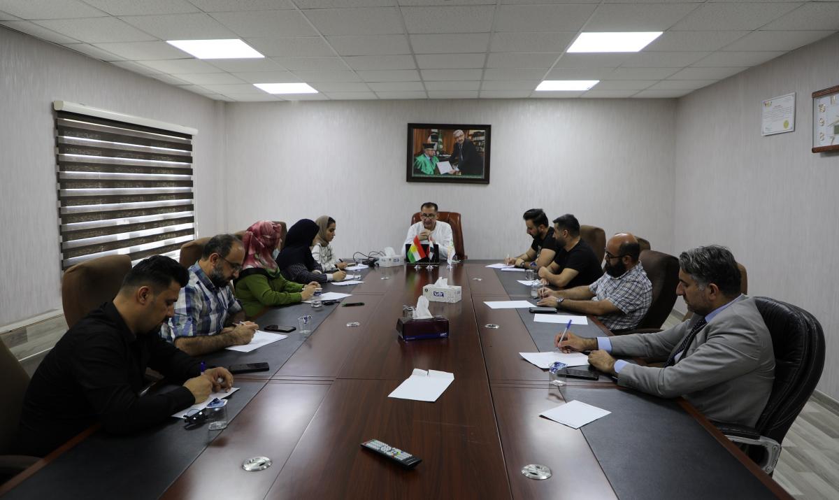The DQA at KOU Held its First Meeting in the Academic Year (2021-2022) with the Faculties QA Officers