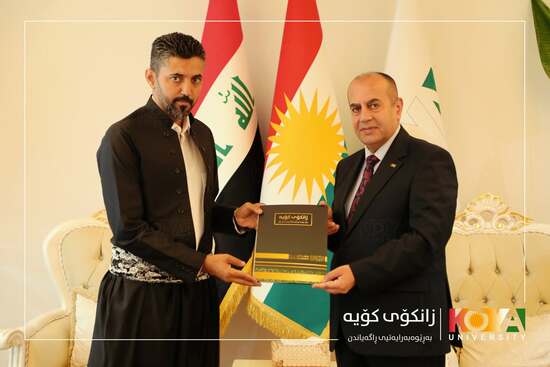Koya University President Honors Student Paragliding Champion