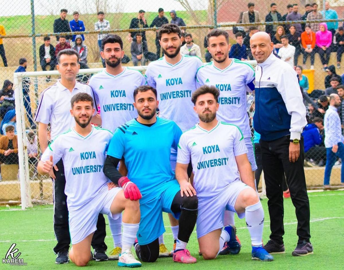 هەڵبژاردەی تۆپی پێی زانکۆی کۆیە پلەی دووەمی لەسەر ئاستی زانکۆکانی کوردستانی بەدەستهێنا