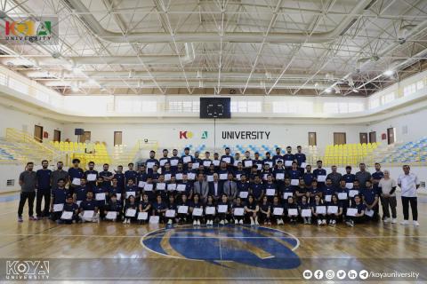 لە زانکۆی کۆیە خولی پلە سێی ناوبژیوانانی تۆپی دەست کۆتایی هات