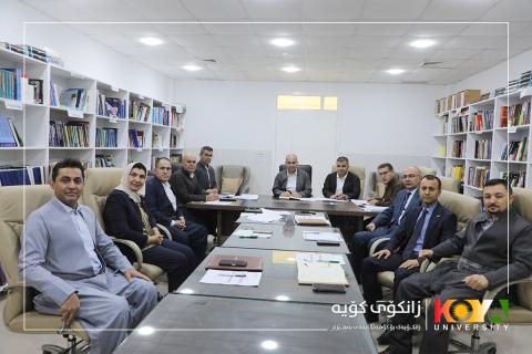 ئەنجوومەنی زانکۆی کۆیە لە فاکەڵتیی پزیشکیی گشتیی زانکۆی کۆیە کۆبوویەوە