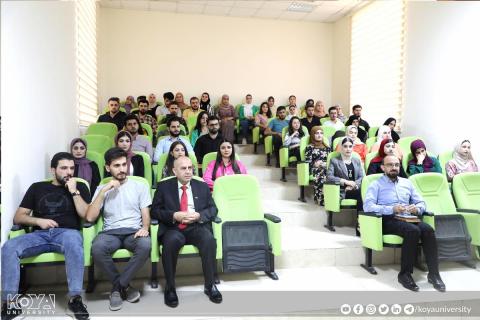 حضر رئيس الجامعة محاضرة مشتركة بين جامعة كويە وجامعة سوكميونغ الکوریة