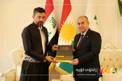 Koya University President Honors Student Paragliding Champion